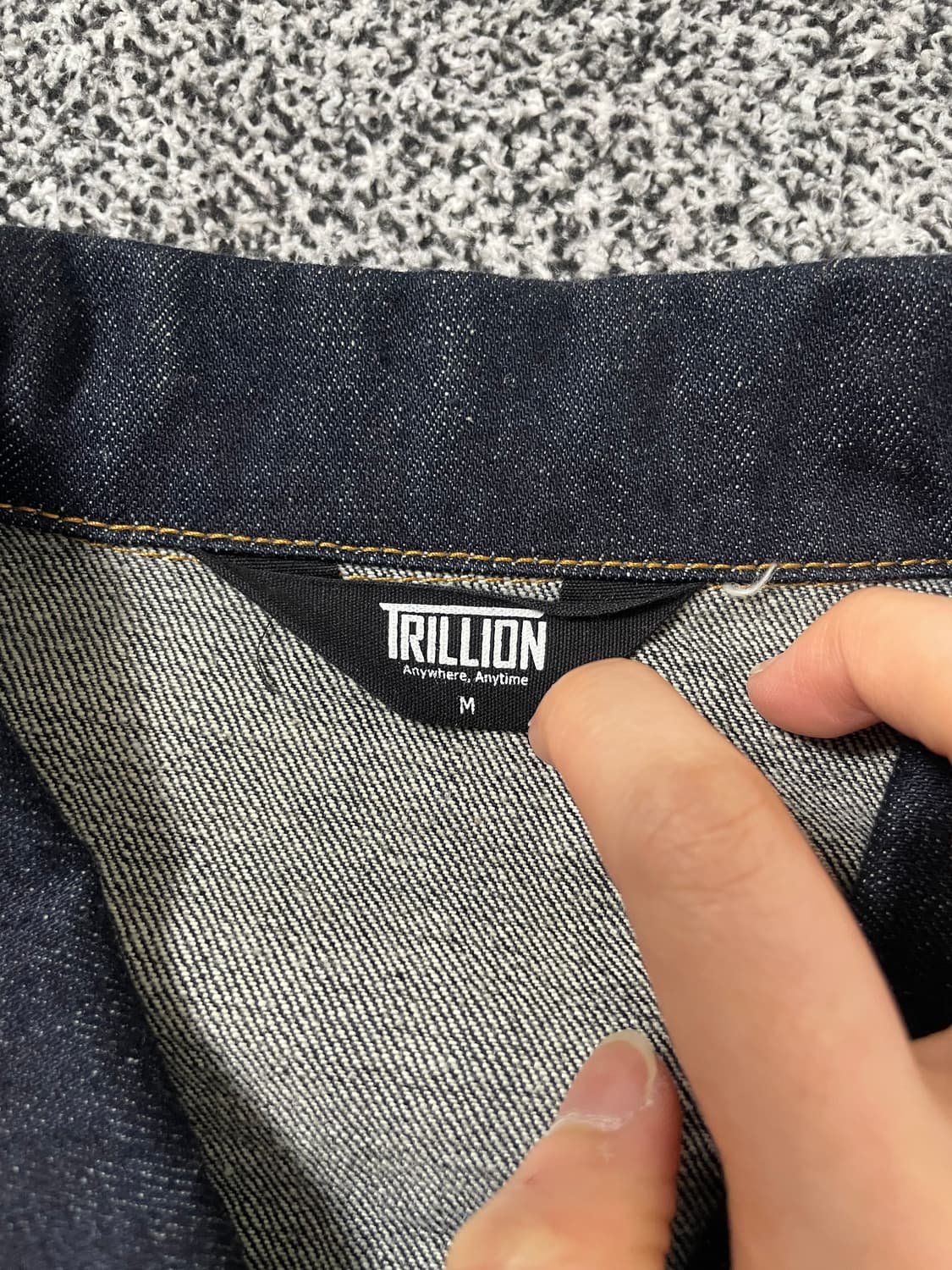 빈티지9. 트릴리온 멀티포켓 진청 데님 자켓 청자켓 남방 점퍼 상품이미지4