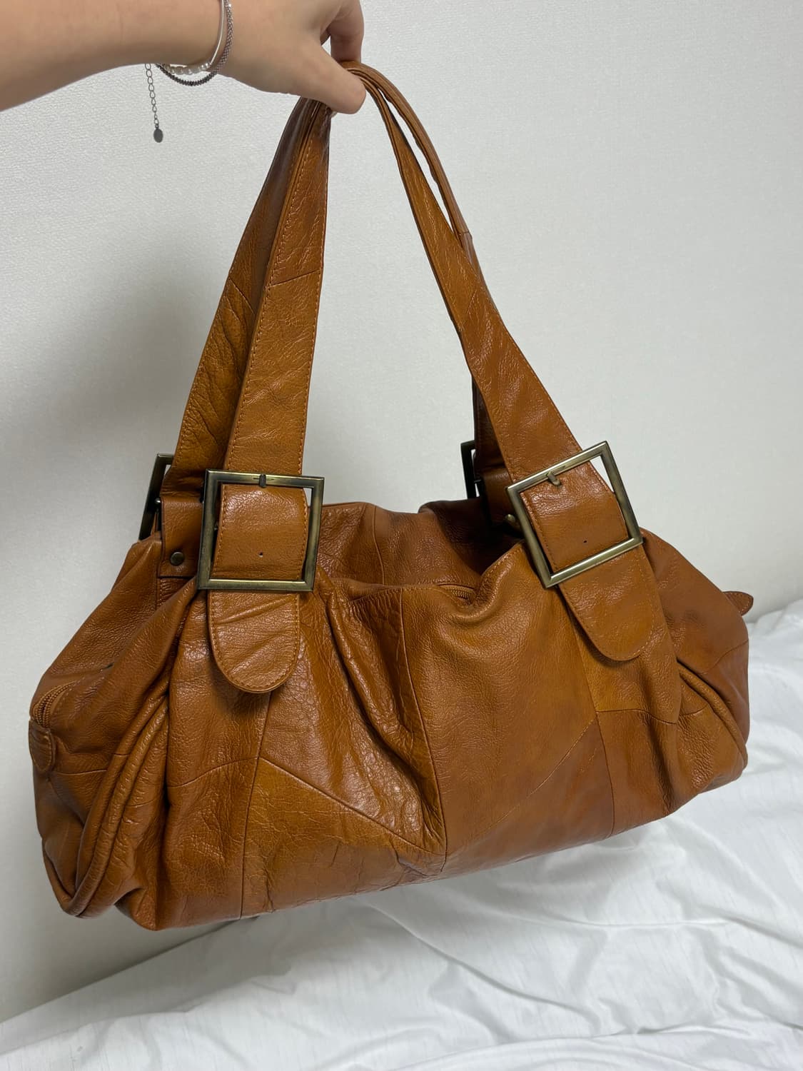 빈티지 레더 숄더백 상품이미지3