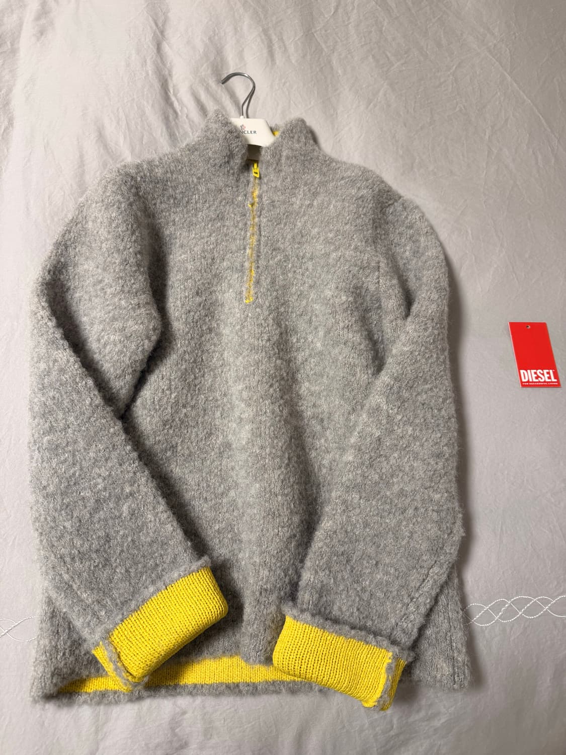 디젤 K-엘러 하프집 스웨터 상품이미지2