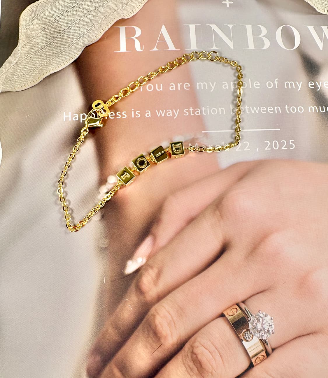 디올 다이스 큐브 펜던트 팔찌 상품이미지1