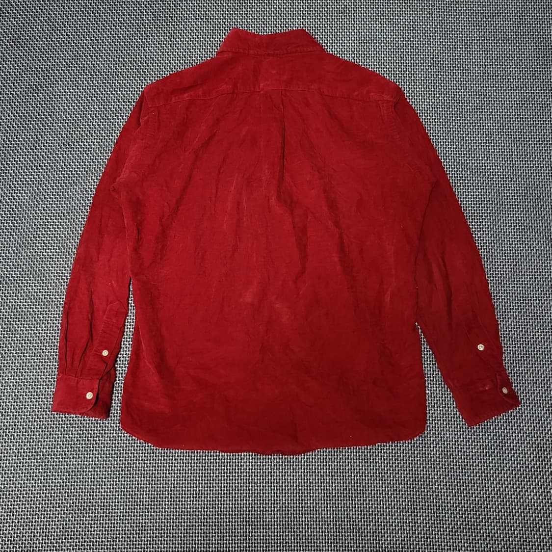 폴로 랄프로렌 기마로고 코듀로이 셔츠 레드 (M) 상품이미지2
