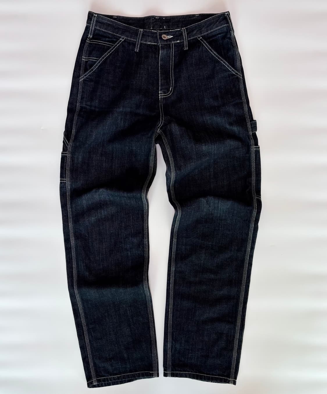 빈티지 콘트라스트 스티치 카펜터 데님 팬츠 상품이미지2