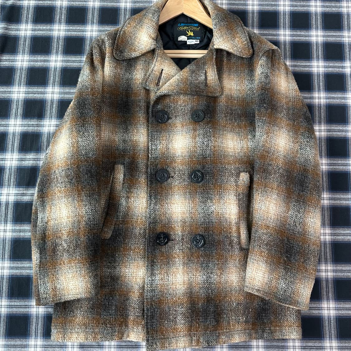 90s spiewak 플란넬 피코트 (조니뎁 플란넬) 상품이미지6