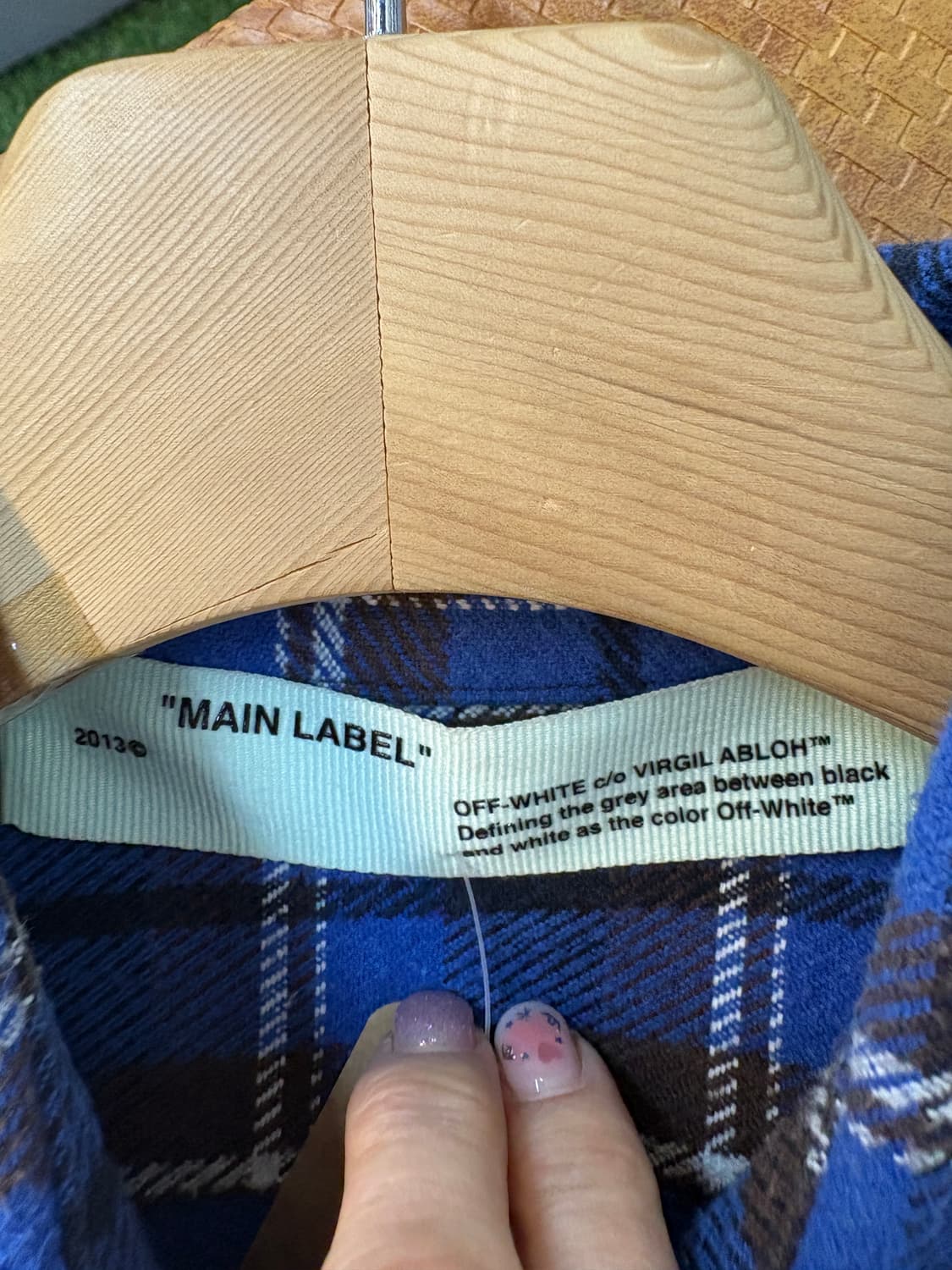 오프화이트 체크셔츠 상품이미지4