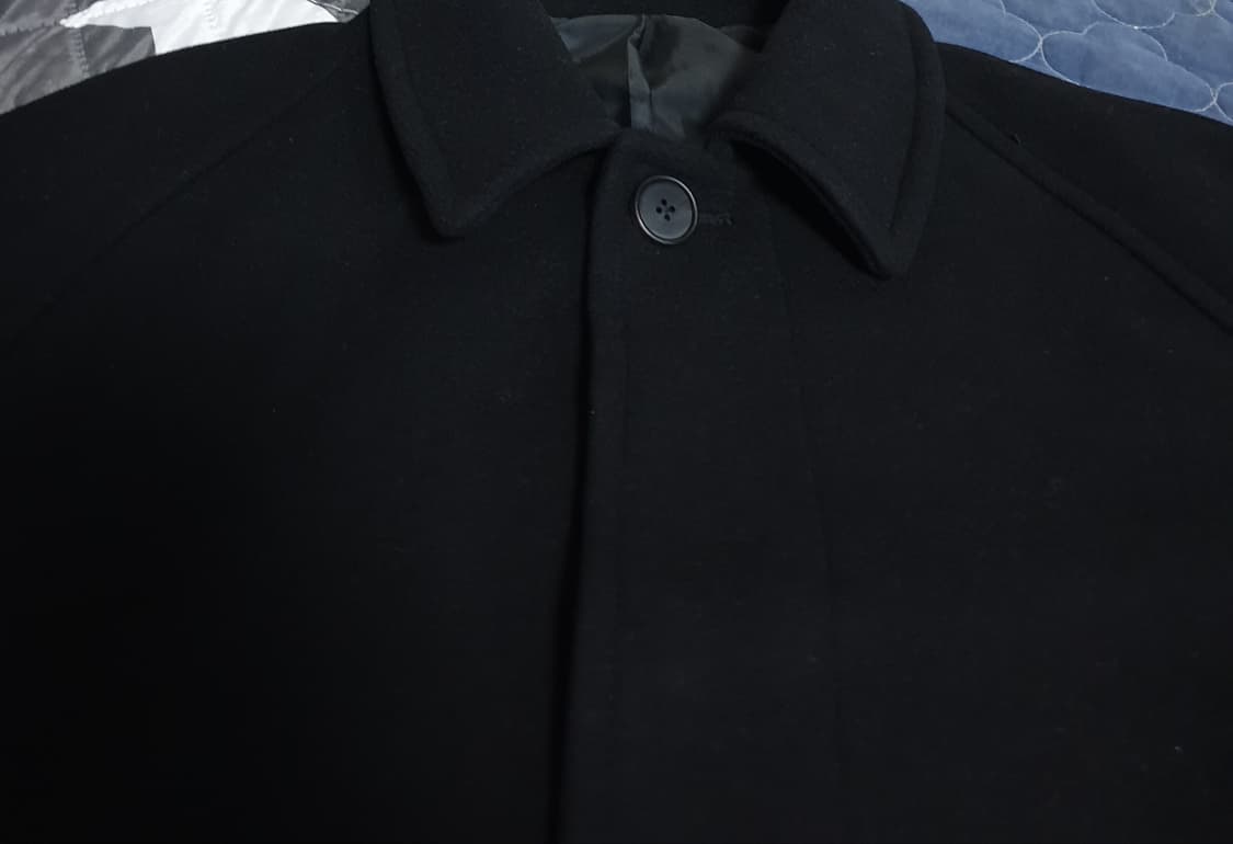 무신사스탠다드 캐시미어 블렌드 오버사이즈 발마칸 코트 블랙 (M) 상품이미지2