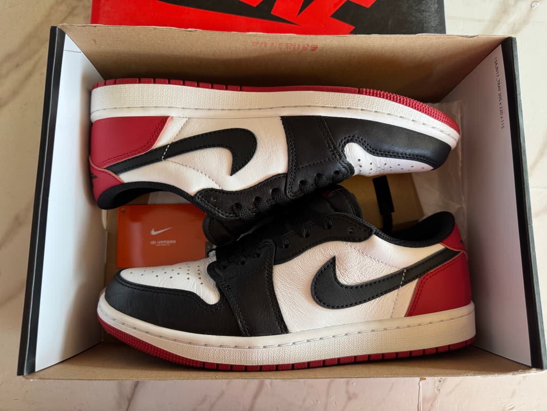 조던1 로우 OG 레트로 블랙토 265 팝니다 상품이미지6