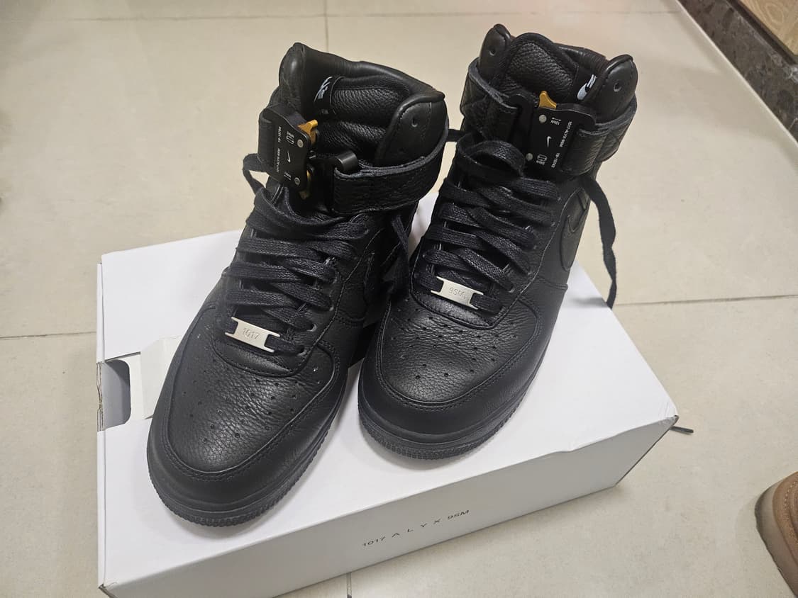 (us7.5) 나이키 x 알릭스 에어포스1 하이 트리플블랙 상품이미지3