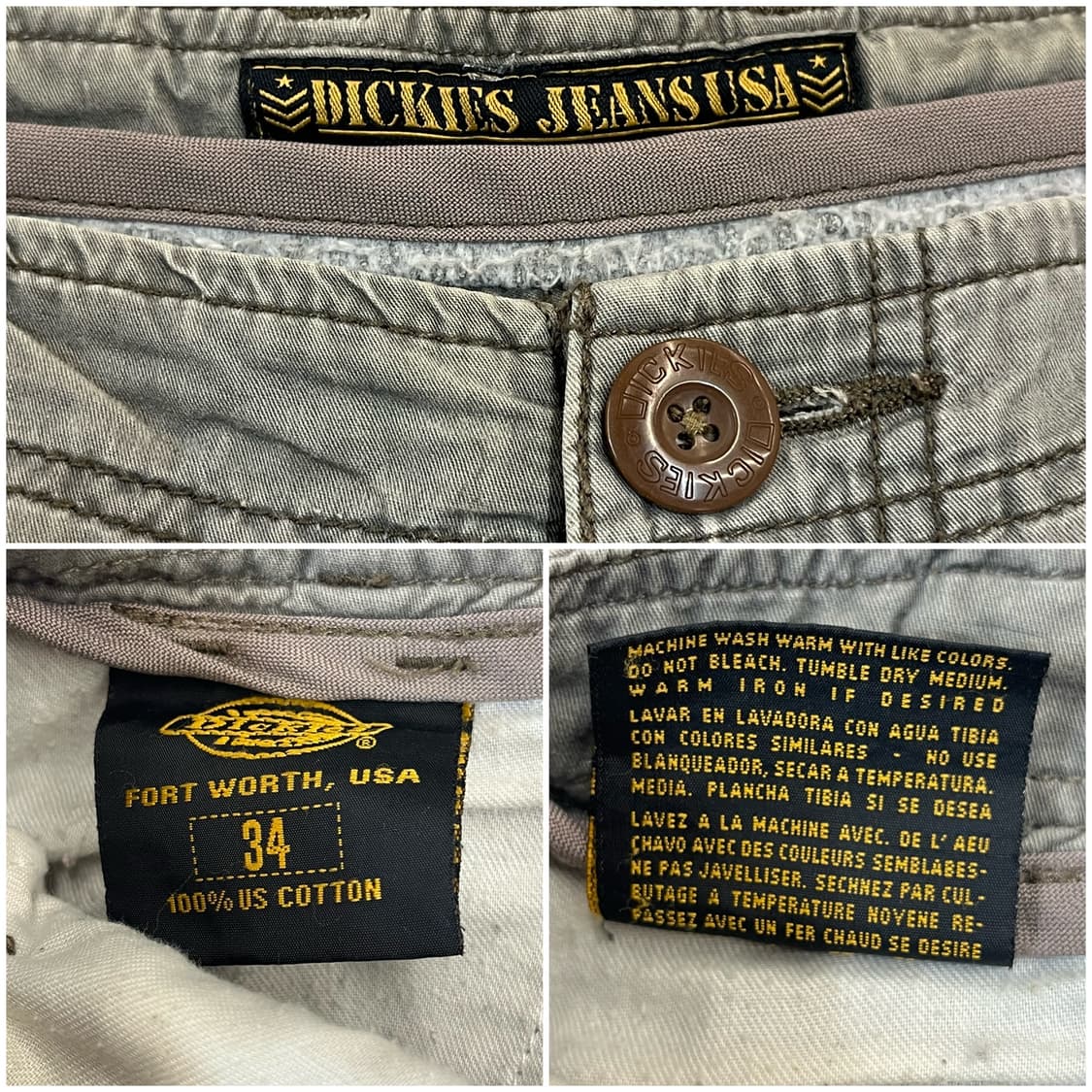 디키즈 카고 하프 팬츠 차콜 34 #csz3384 상품이미지3