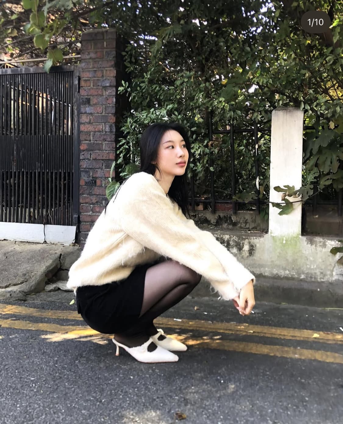 오솔 아카이브 벌키 아이보리 니트 상품이미지3