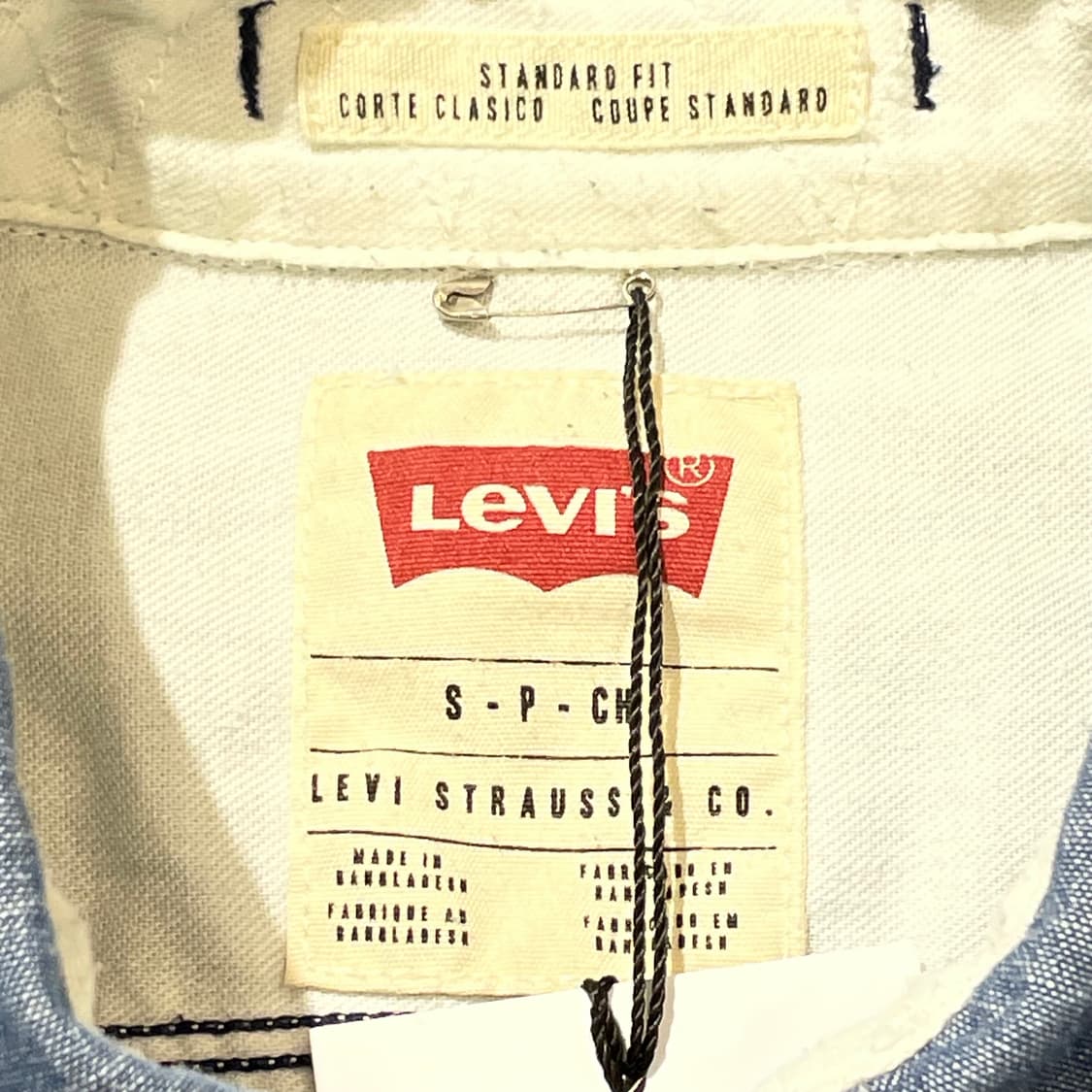 (S) Levi's 리바이스 데님 샴브레이 셔츠  상품이미지6
