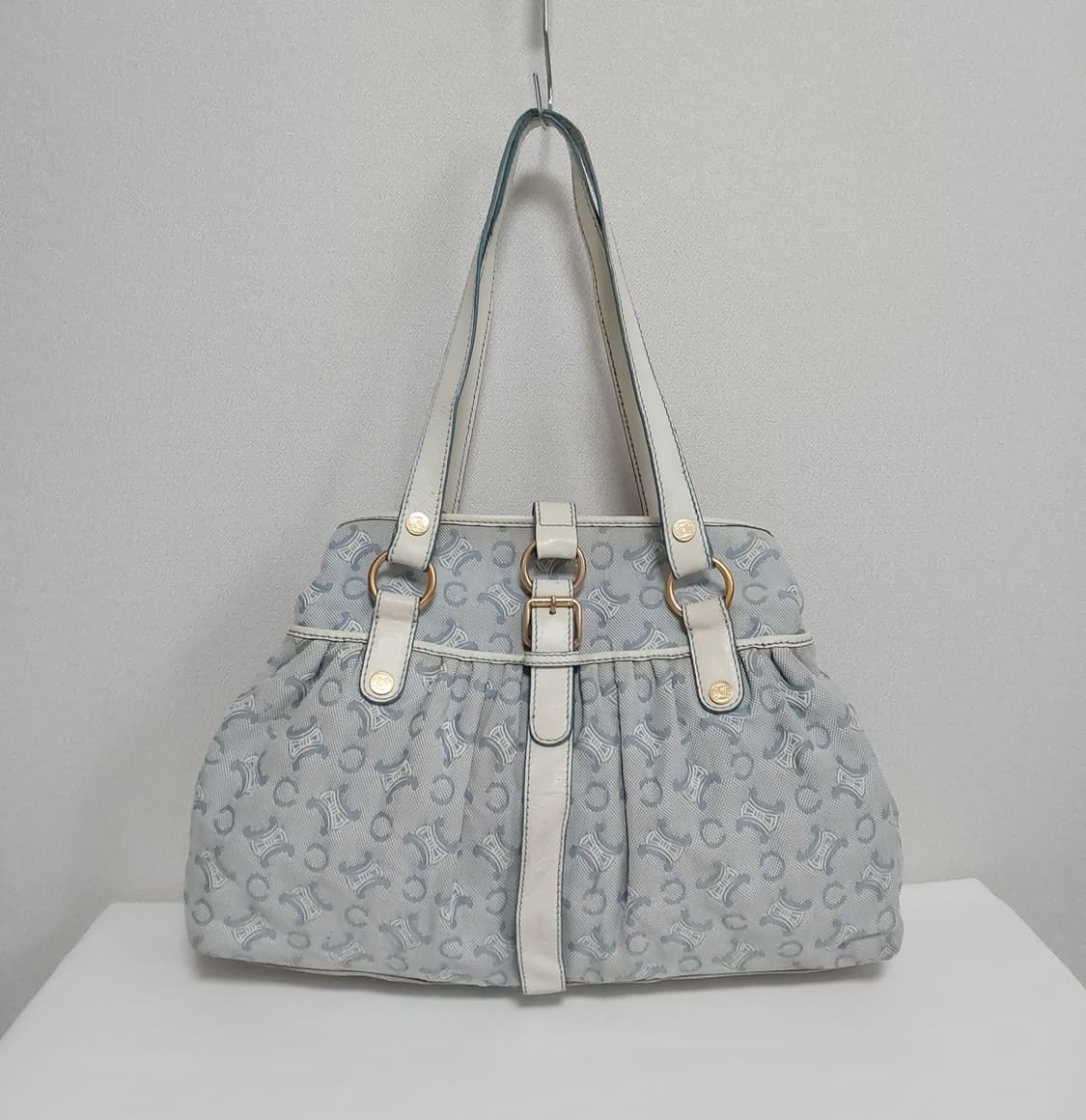 셀린느 트리오페 스카이블루 캔버스 숄더백 (정품) 상품이미지1