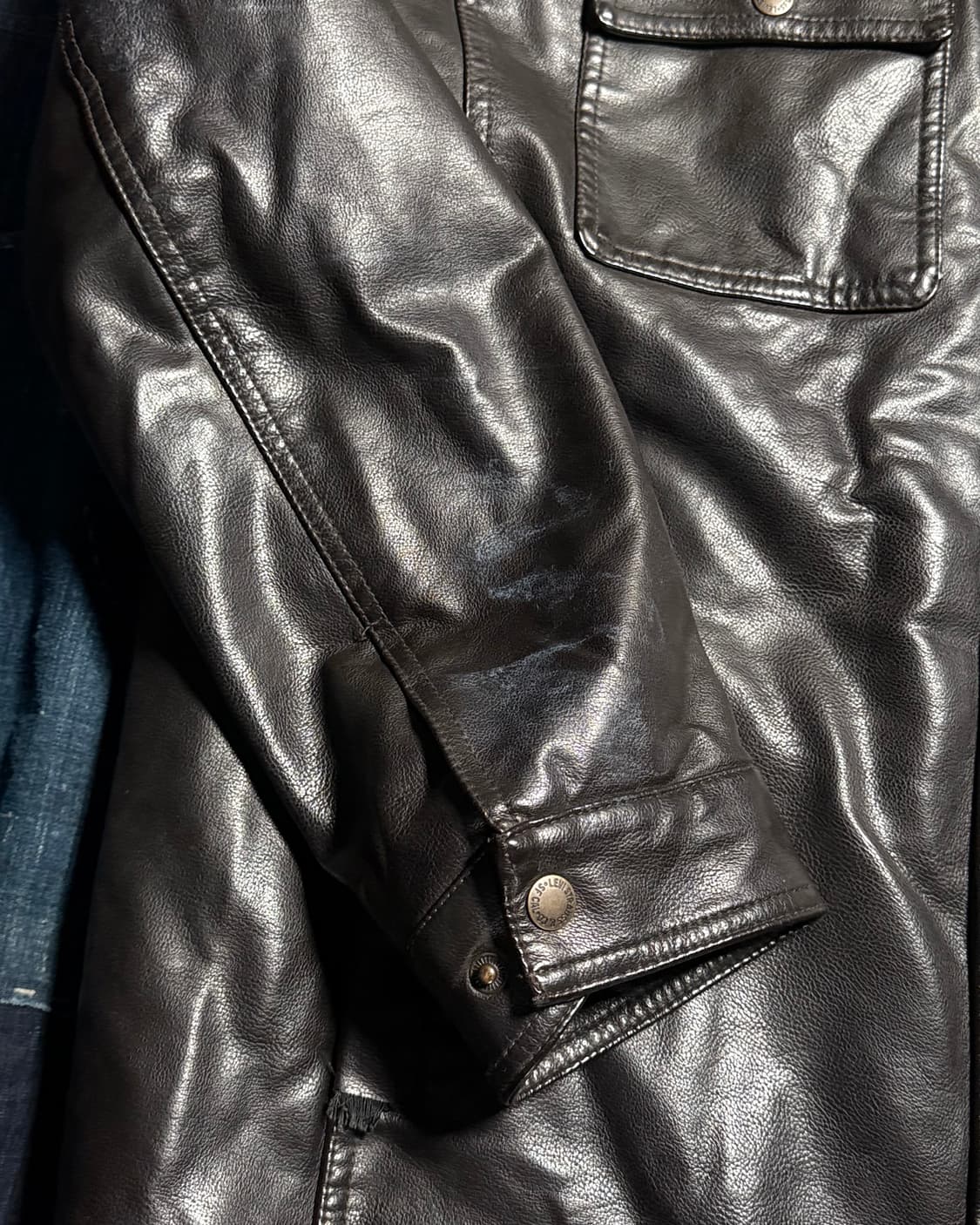 00’s 리바이스 PU 셰르파 라인 자켓 L 상품이미지3