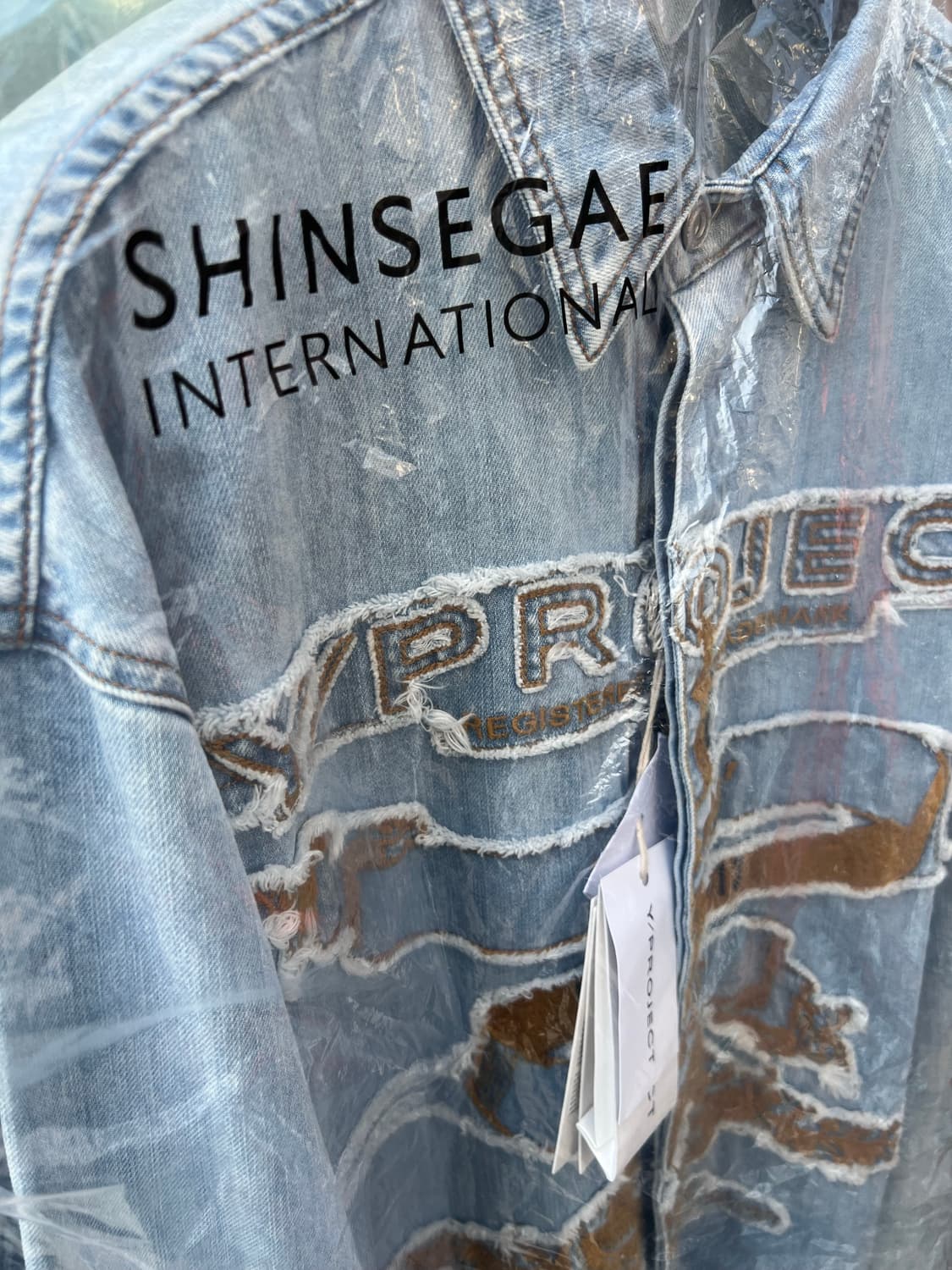 와이프로젝트 로고 엠브로이드 로브코트/원피스/트렌치 상품이미지8