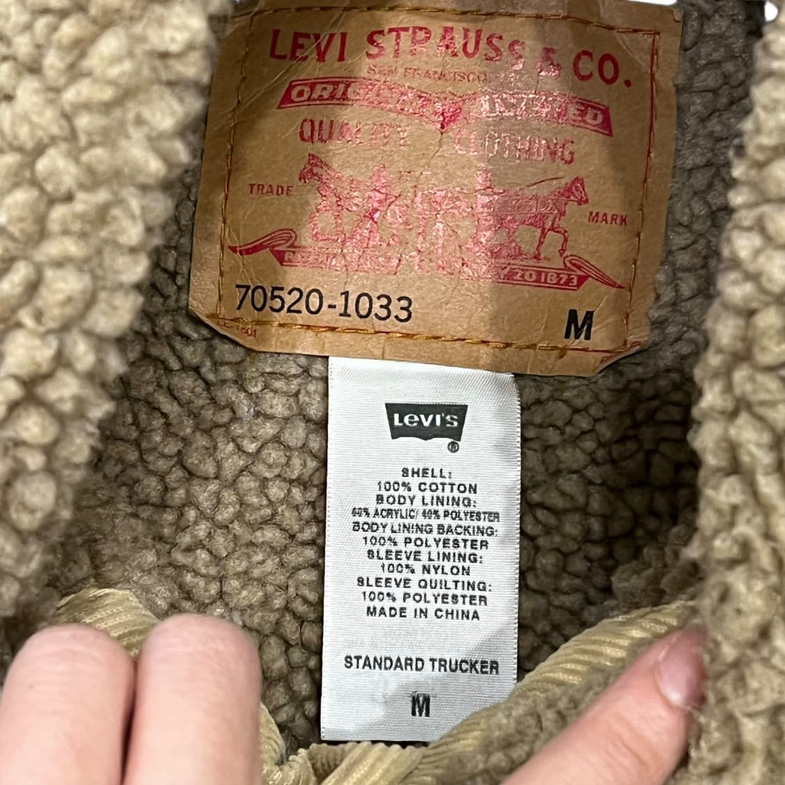 리바이스 셰르파 코듀로이 자켓 s08417 상품이미지9