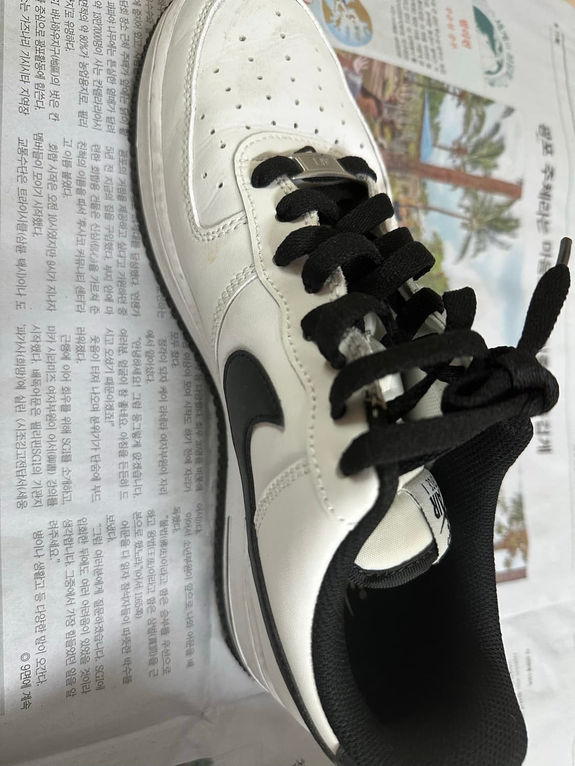 나이키 에어포스 화이트블랙 270 상품이미지3