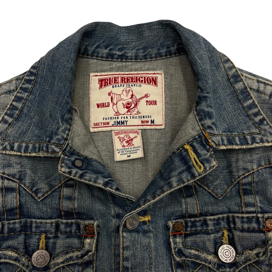 트루릴리젼 연청 스티치 트러커 자켓 M 상품이미지7