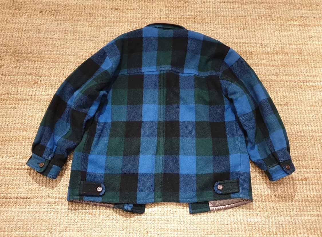 90s jpn 버팔로 체크 울 자켓 상품이미지3
