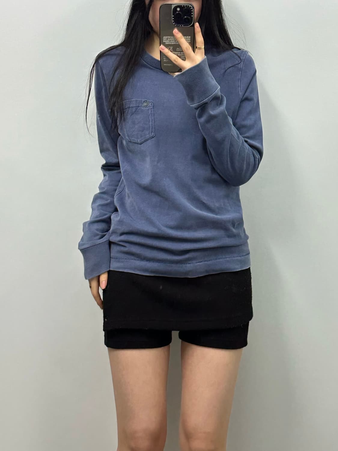 아베크롬비 산양로고 피그먼트 워싱 롱 슬리브 긴팔티 상품이미지1