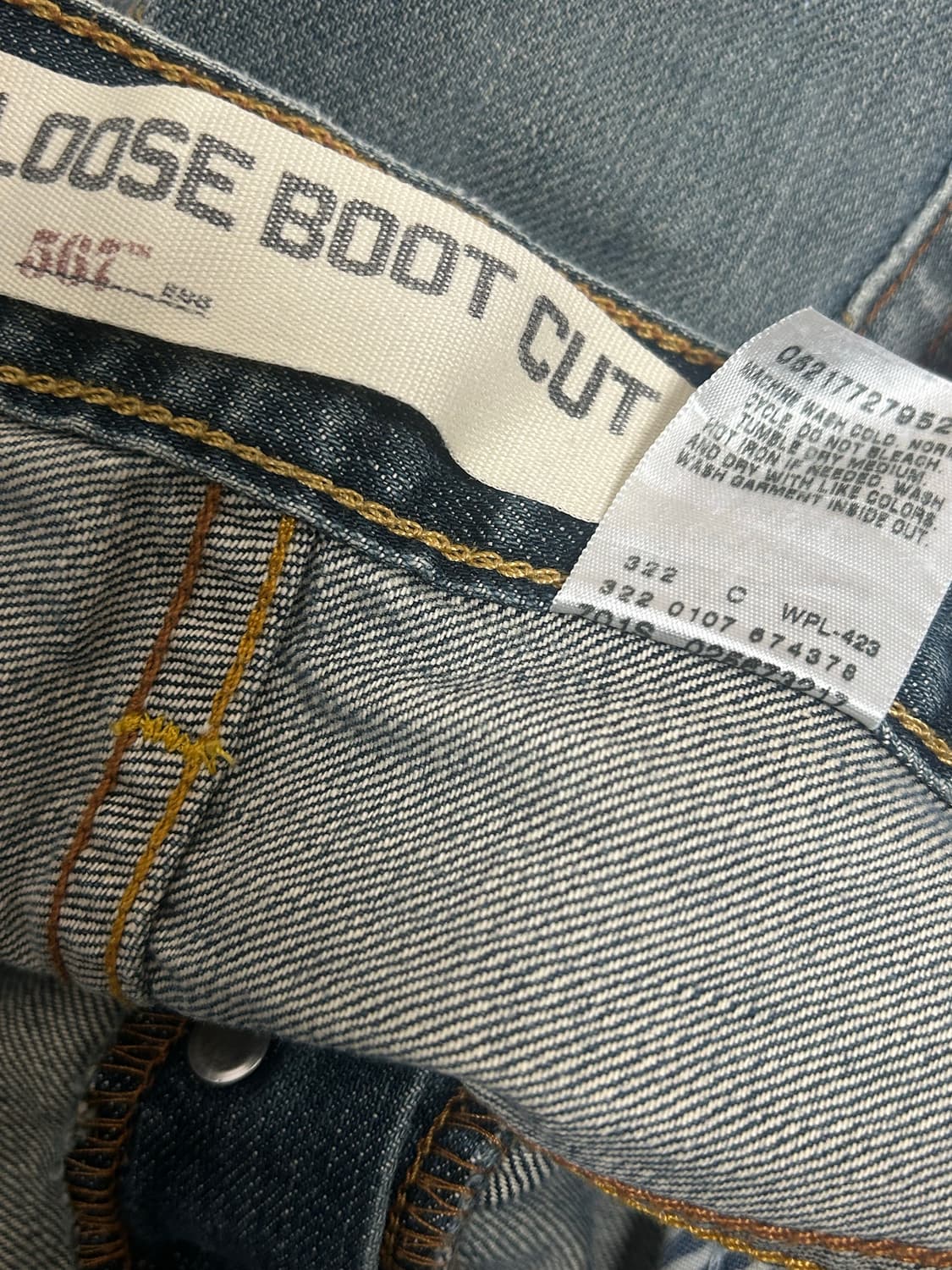 00s 리바이스 567 루즈 부츠컷 데님팬츠 상품이미지7