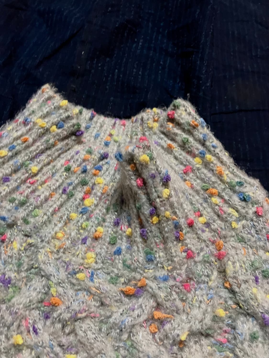 Sha Mu 멀티컬러 볼 터틀넥 스웨터 OS 상품이미지2