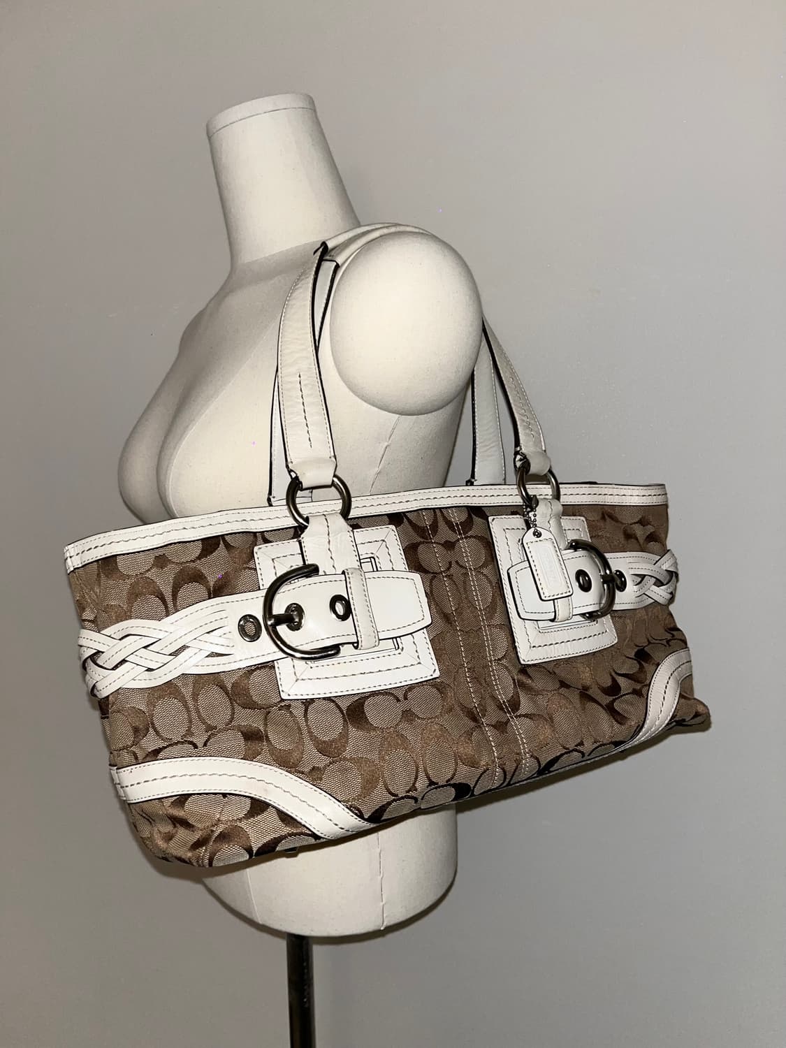 Coach white beige bag 상품이미지3