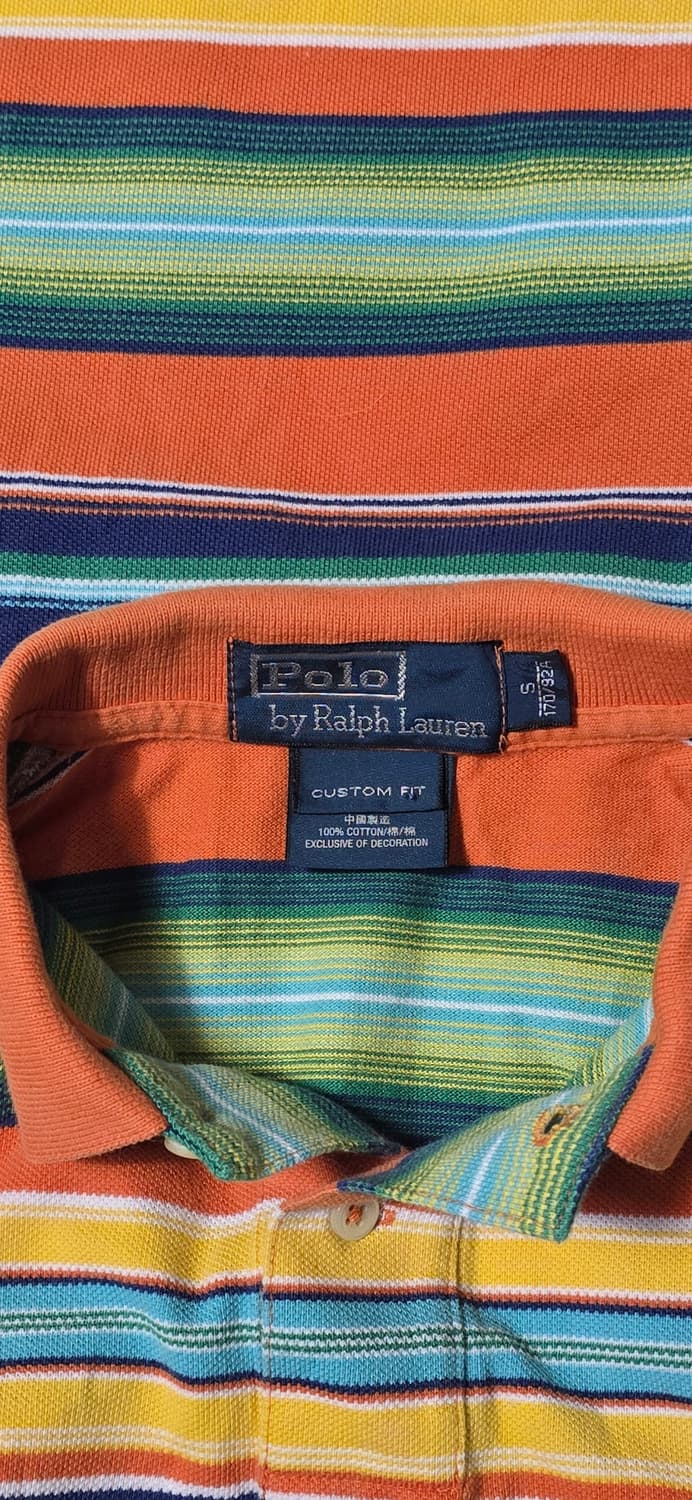폴로 랄프로렌 스트라이프 카라 티셔츠 S 상품이미지3