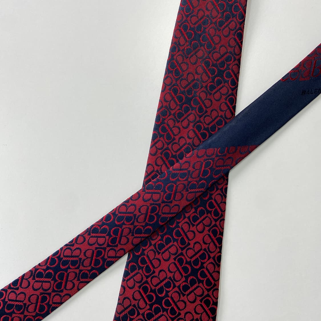 BALENCIAGA 발렌시아가 모노그램 정품 명품 넥타이 상품이미지4