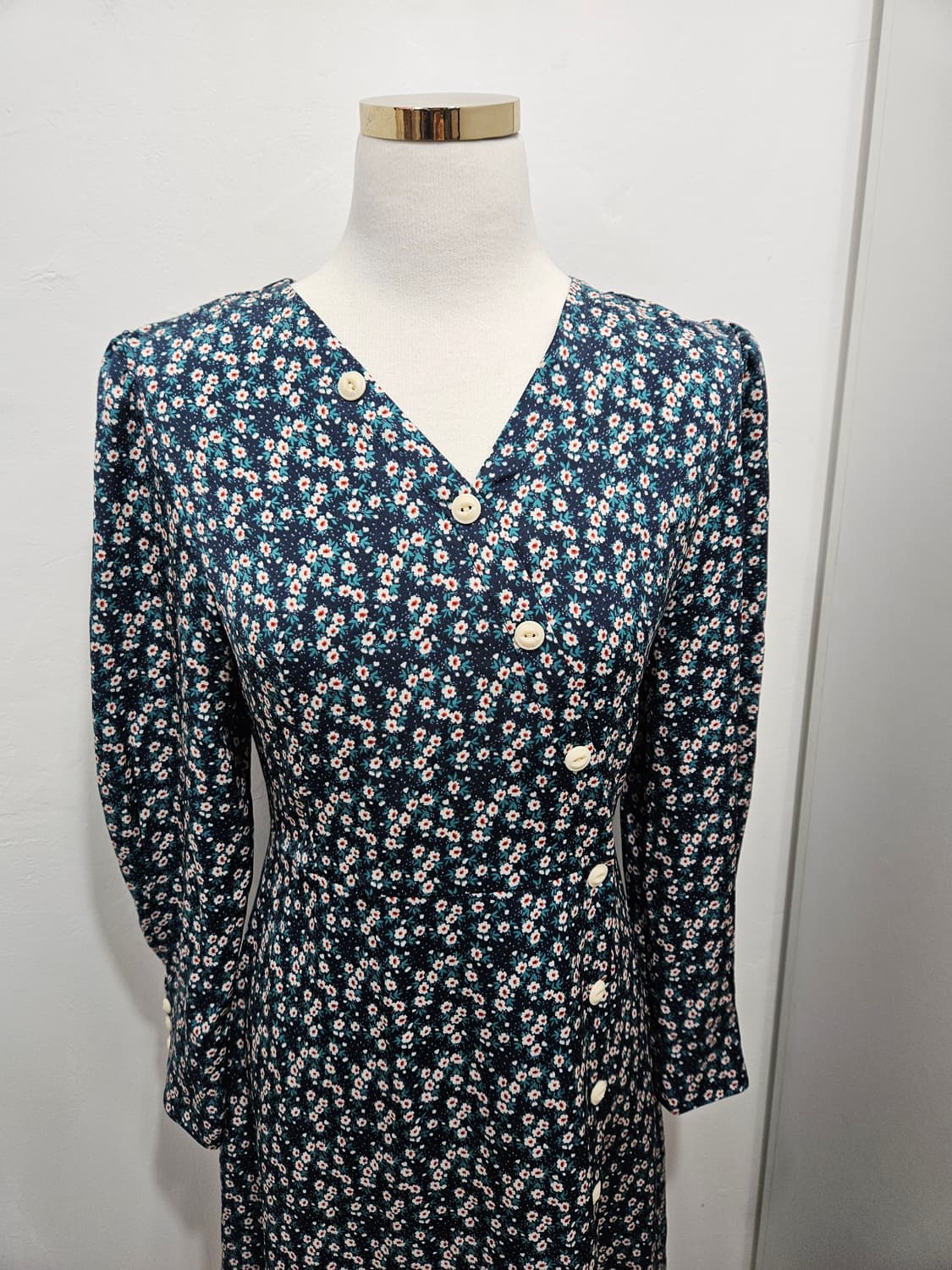 플라스틱아일랜드 잔꽃무늬 미디원피스 S 상품이미지3