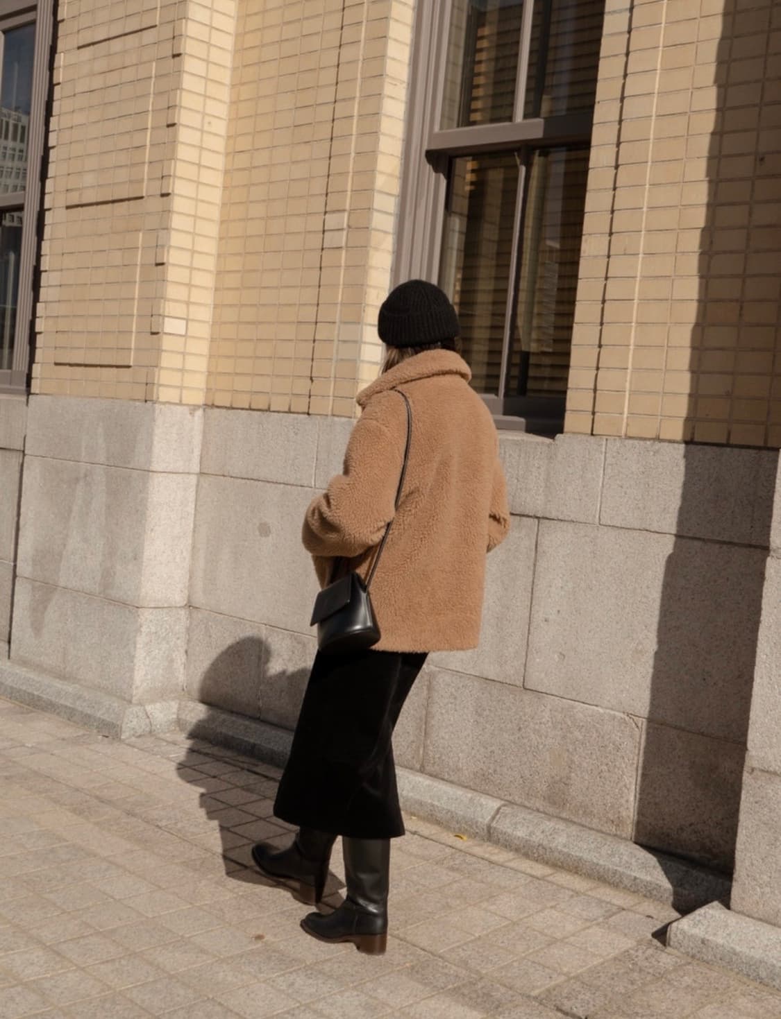 ORE 오어 카멜 퍼 코트 상품이미지3