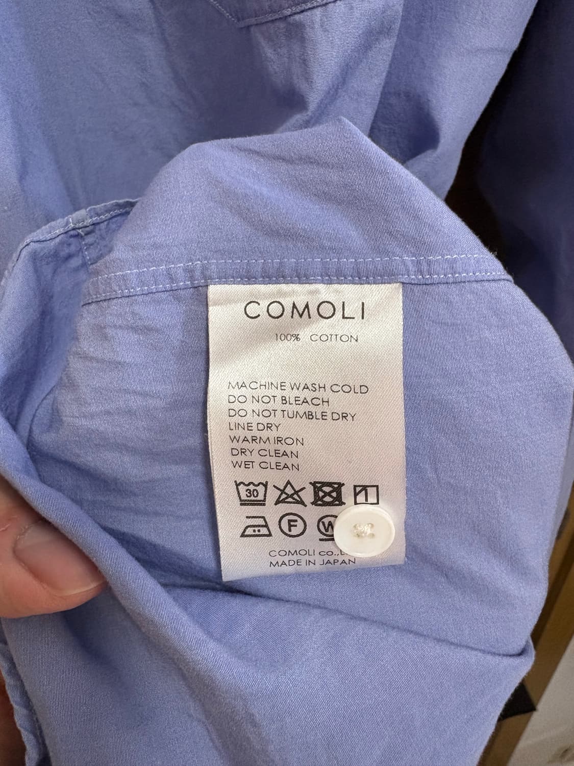 [3사이즈] Comoli 코모리 삭스 셔츠 (구버전) 상품이미지4