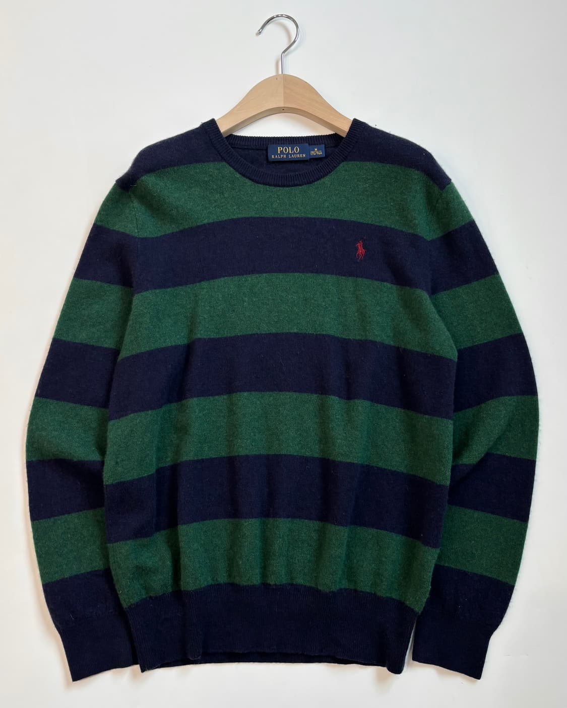 Polo 폴로 랄프로렌 메리노울 단가라 니트 상품이미지1