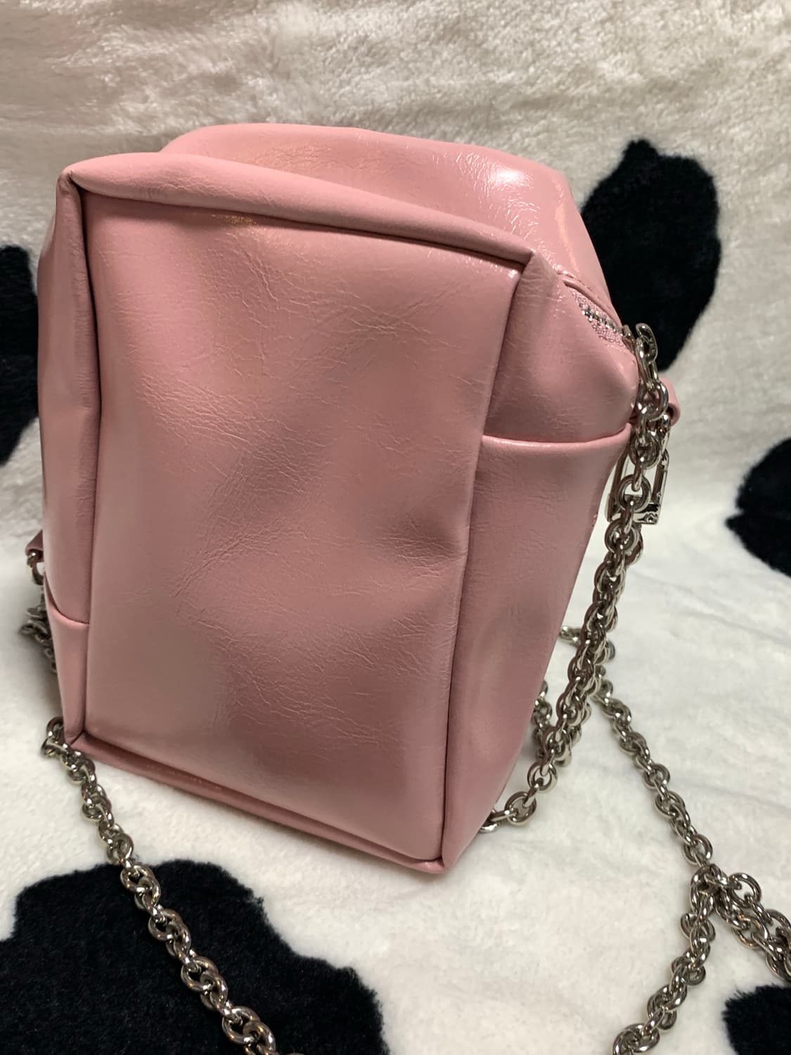 어거스트원에잇 미니블록 크로스백 핑크 상품이미지3