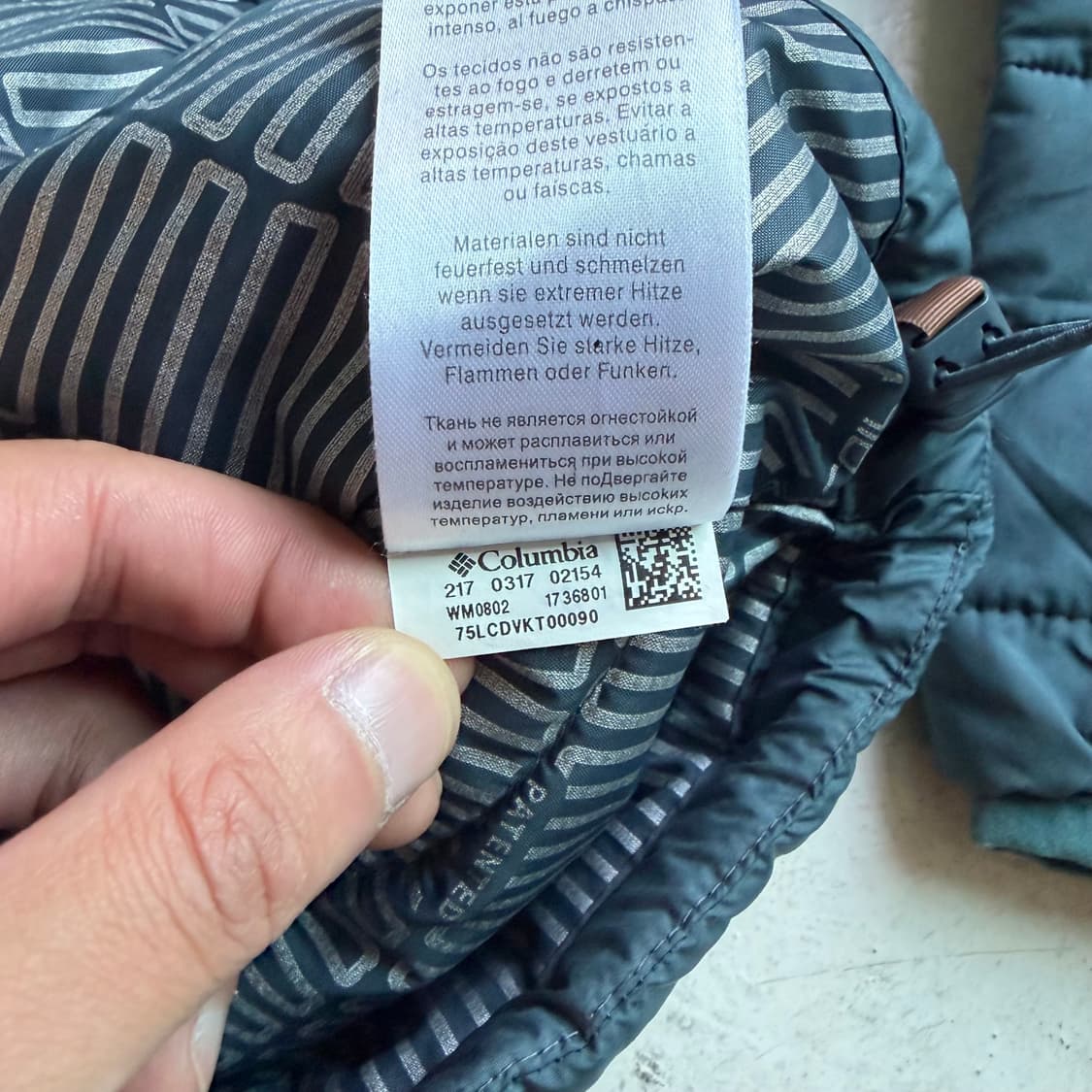 컬럼비아 빈티지 경량패딩 M 상품이미지7