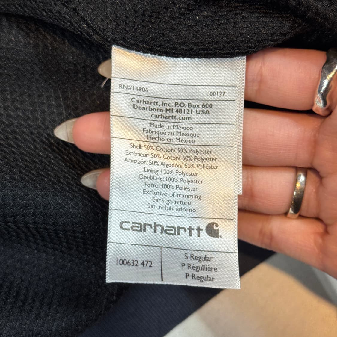 S) 칼하트 레인디펜더 워크웨어 써멀 후드집업 상품이미지9