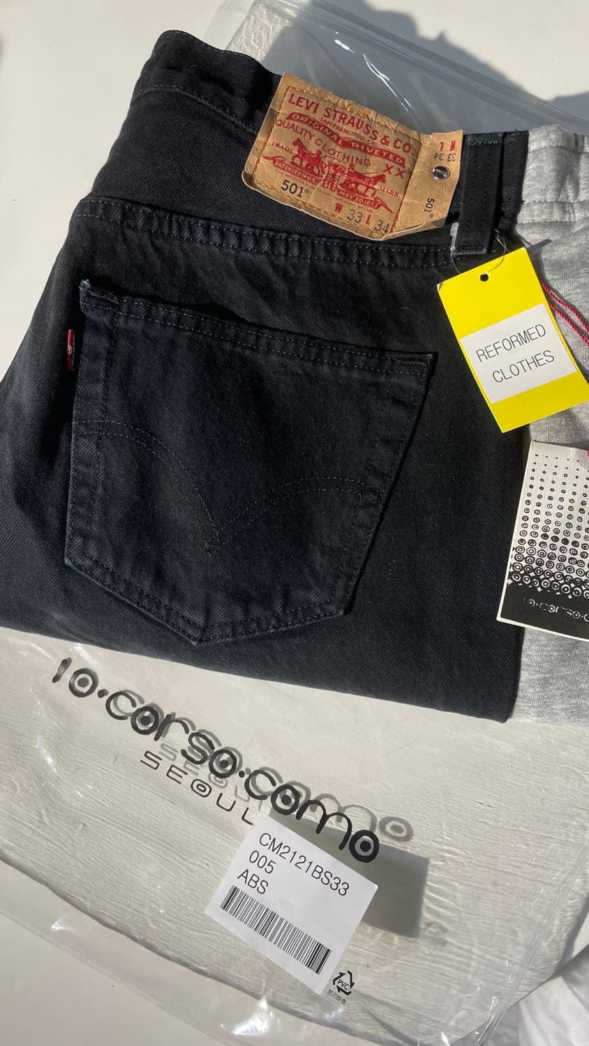 bless 오버조깅진 회검 L 상품이미지3