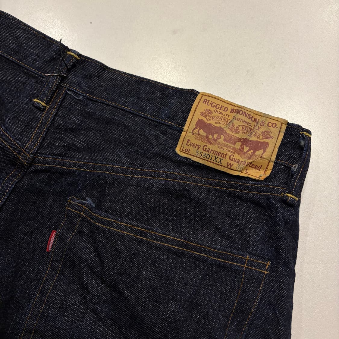[36] 브론슨 55801xx 데님 청바지 팬츠 C791 상품이미지3