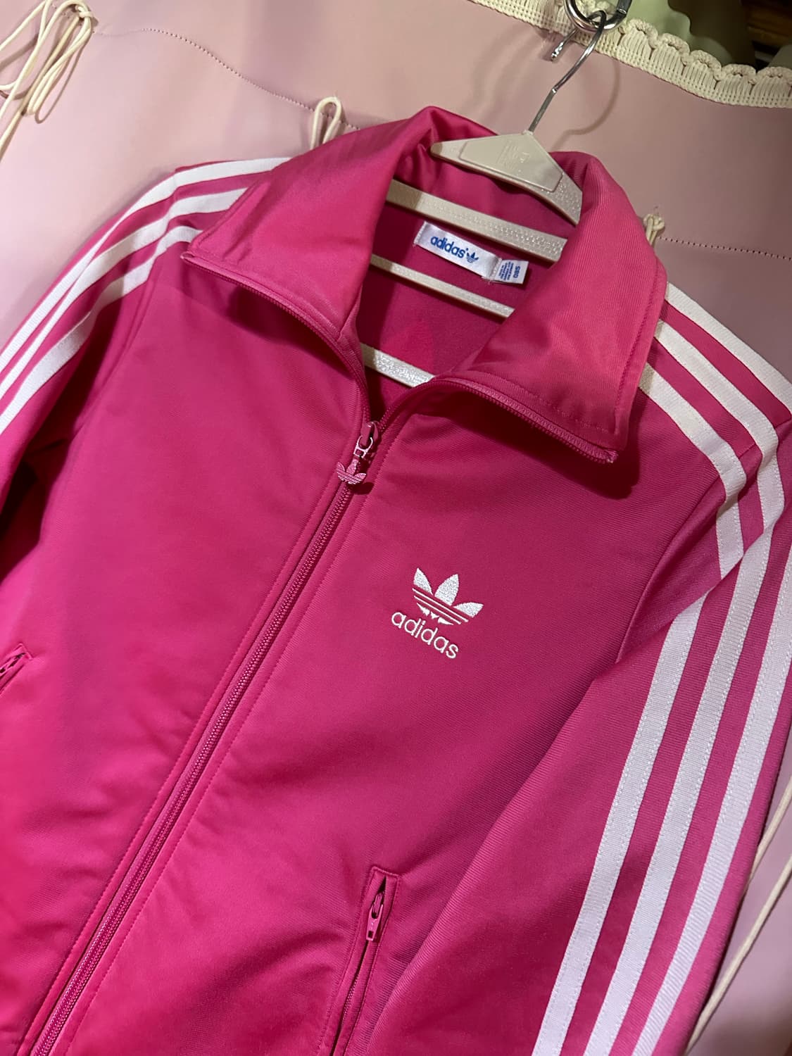 아디다스져지 아디다스 핑크 트랙탑 파이어버드 핑크 대장 불꽃져지 희귀 상품이미지3