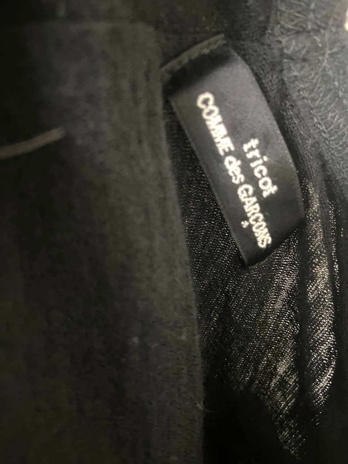 꼼데가르송 트리콧 프릴 드레이프 울 반팔 상품이미지4