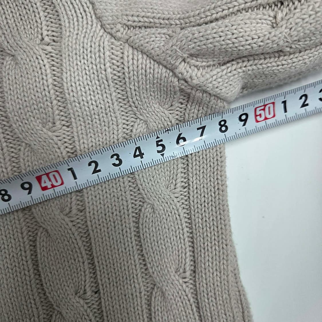 폴로 랄프로렌 연그레이 케이블 걸즈 브이넥 코튼 니트(L) 상품이미지9