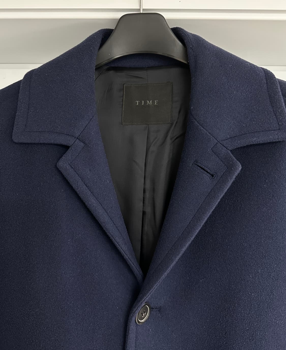 [타임 / TIME] 네이비 롱코트 상품이미지2