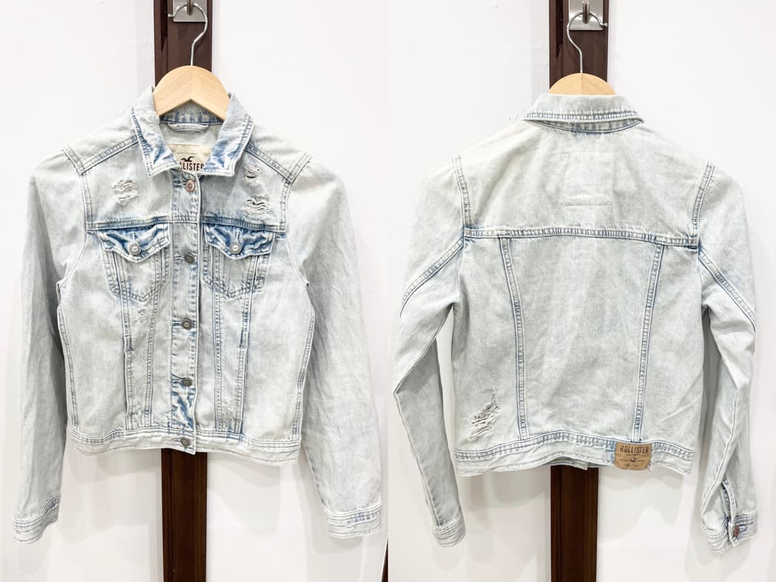 hollister crop denim jacket 상품이미지7