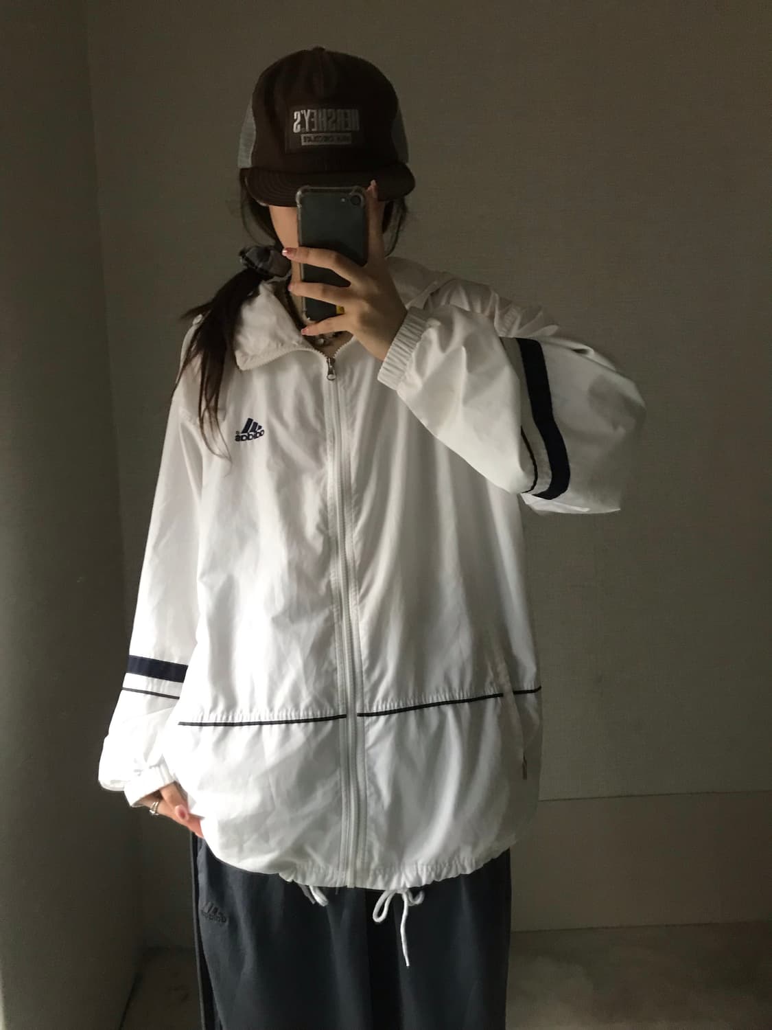 아디다스 90s 화이트 바람막이 상품이미지2