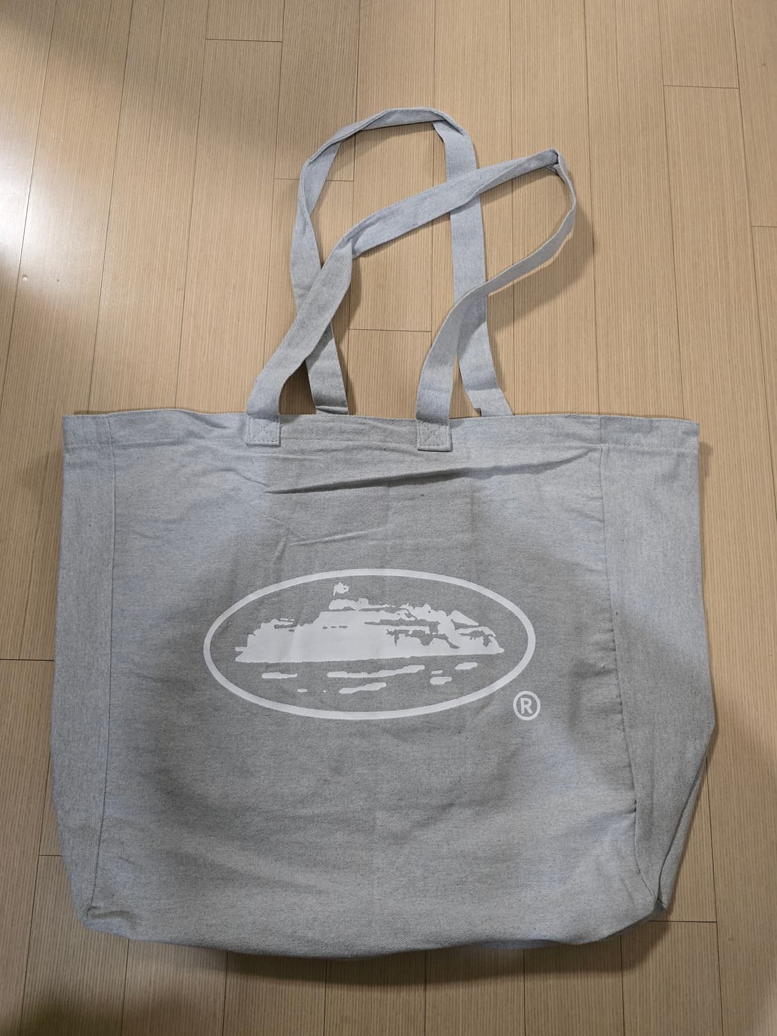 코르테이즈 캔버스 토트백 그레이 화이트 상품이미지2