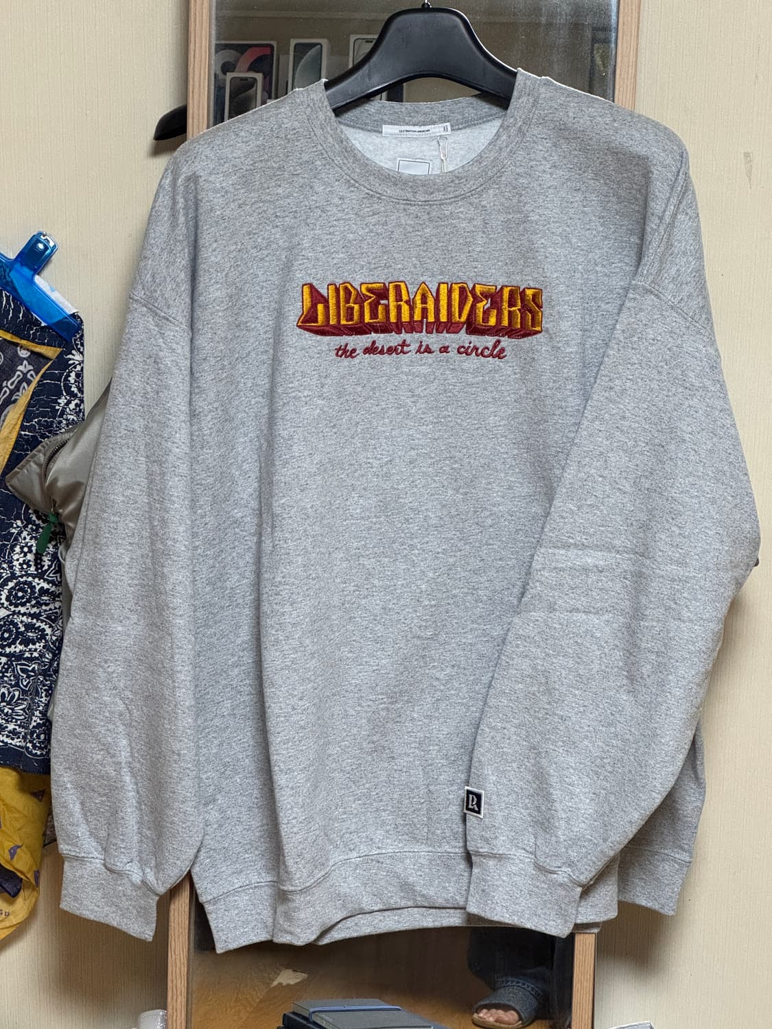 [XL] 리버레이더스 맨투맨 그레이  상품이미지1