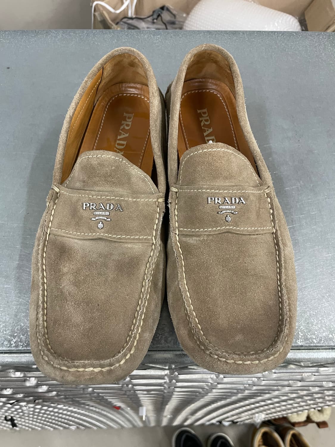 프라다 스웨이드 로퍼 9.5 (gr-4286) 상품이미지5