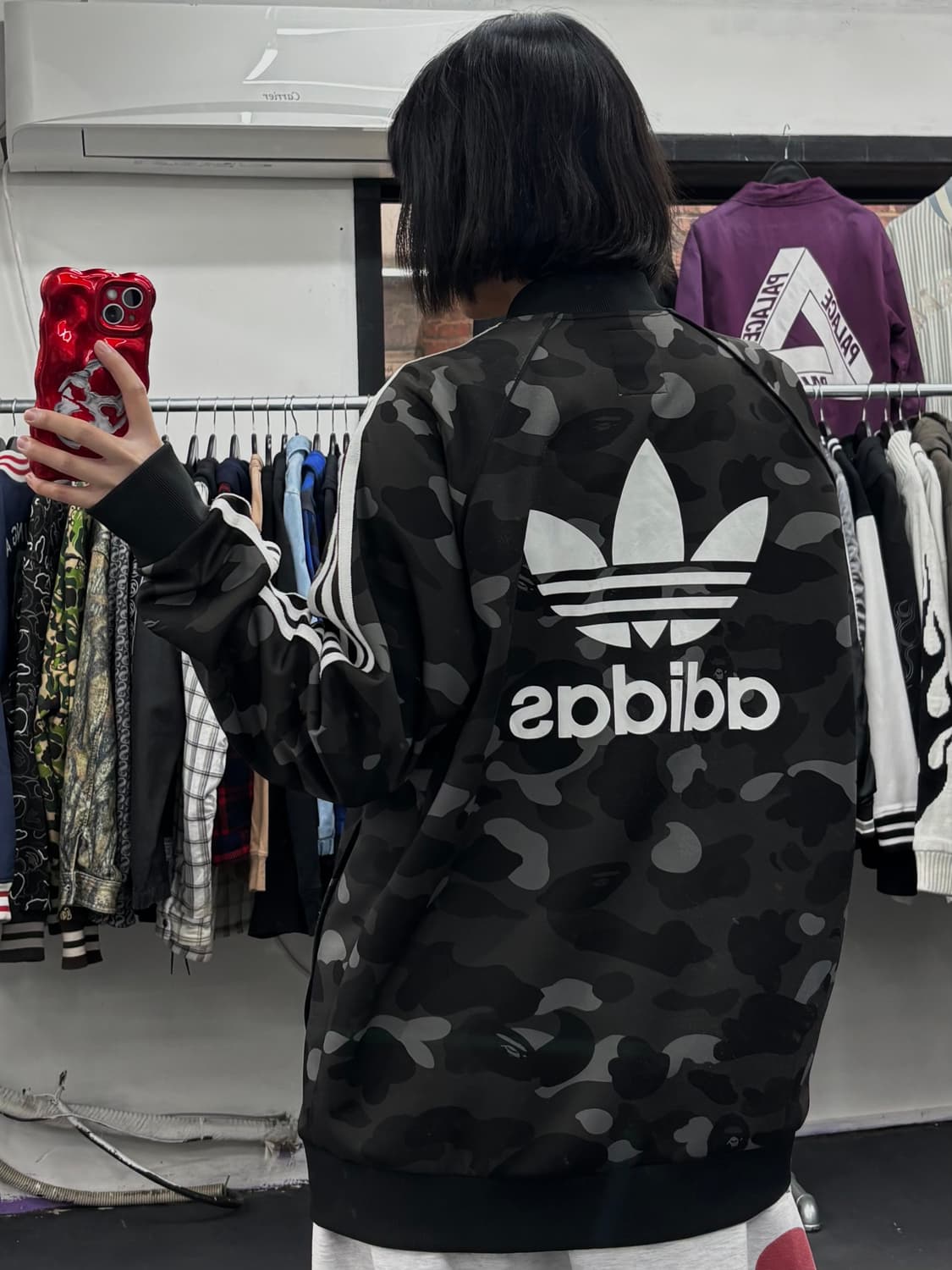 베이프 아디다스 흑계 트랙자켓 져지 상품이미지5