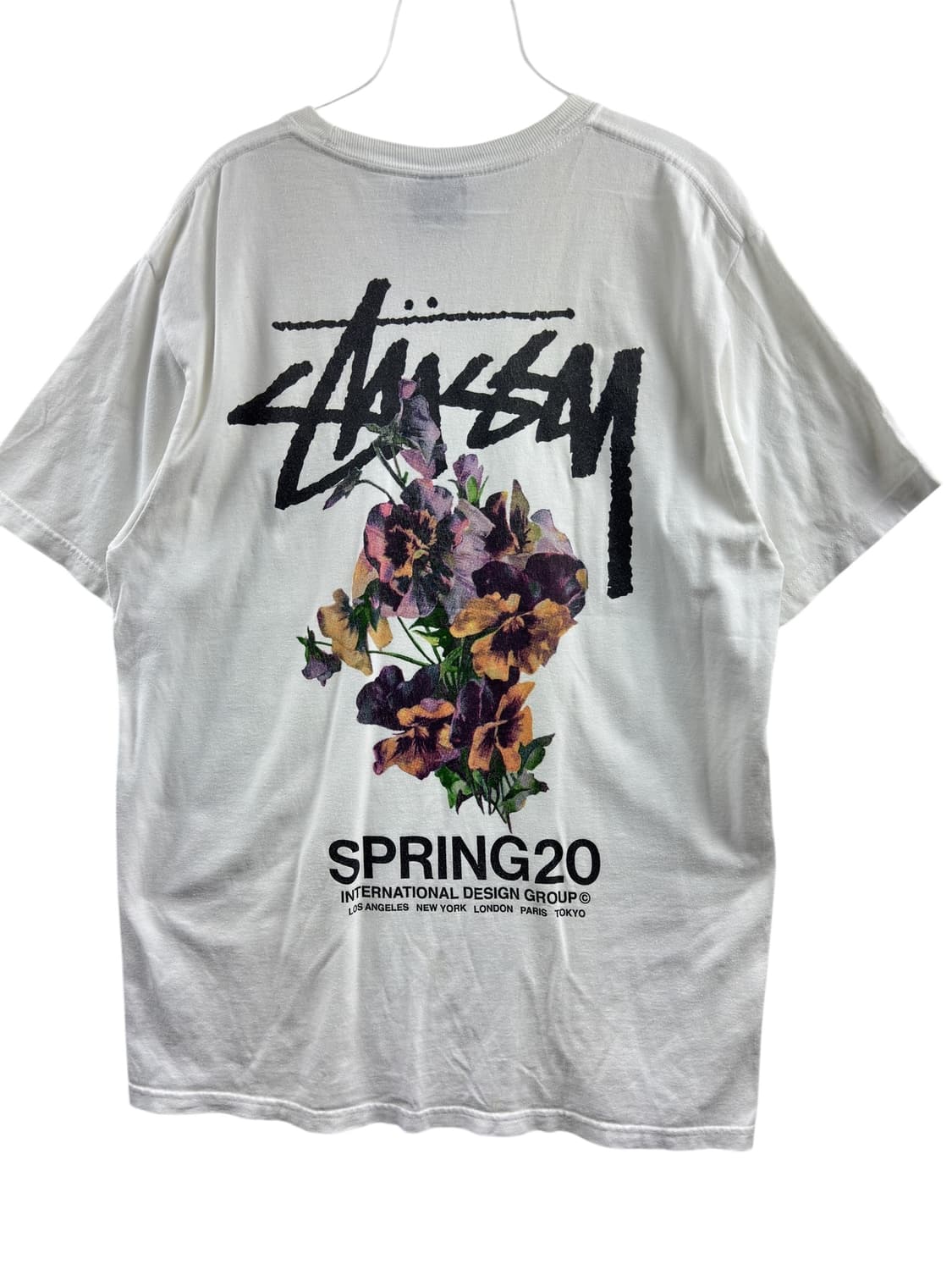 스투시 부케 화이트 티셔츠1216 상품이미지1