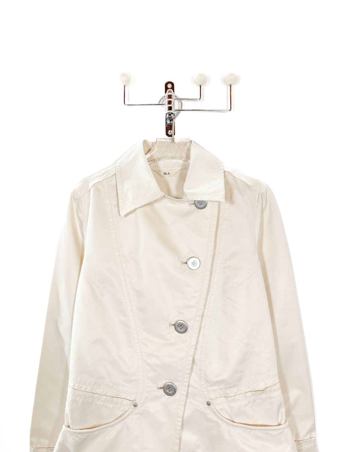  빈티지 사선 숏 트렌치 자켓 상품이미지2