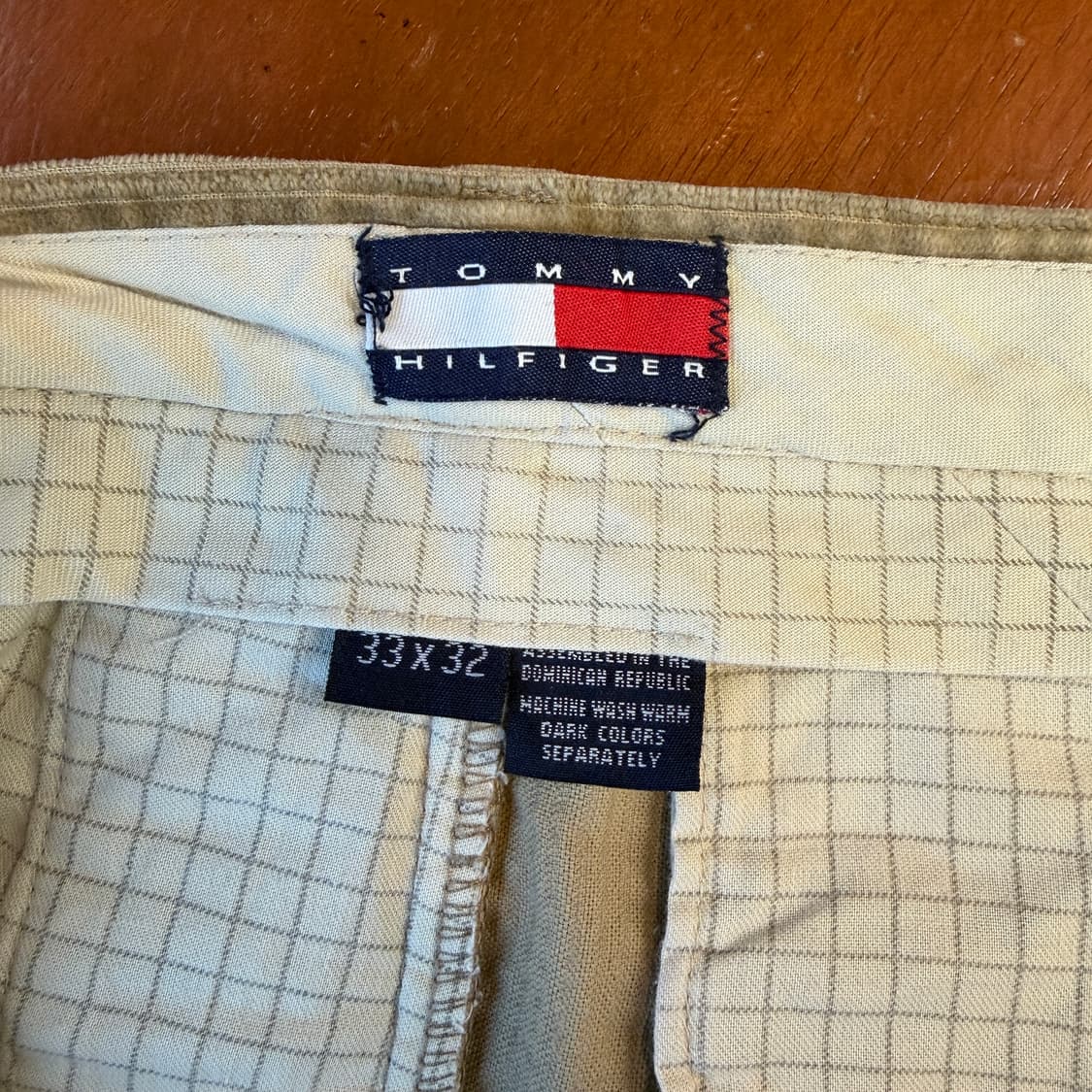 90s 타미힐피거 투턱 코듀로이 팬츠 [ 33 ] 상품이미지7