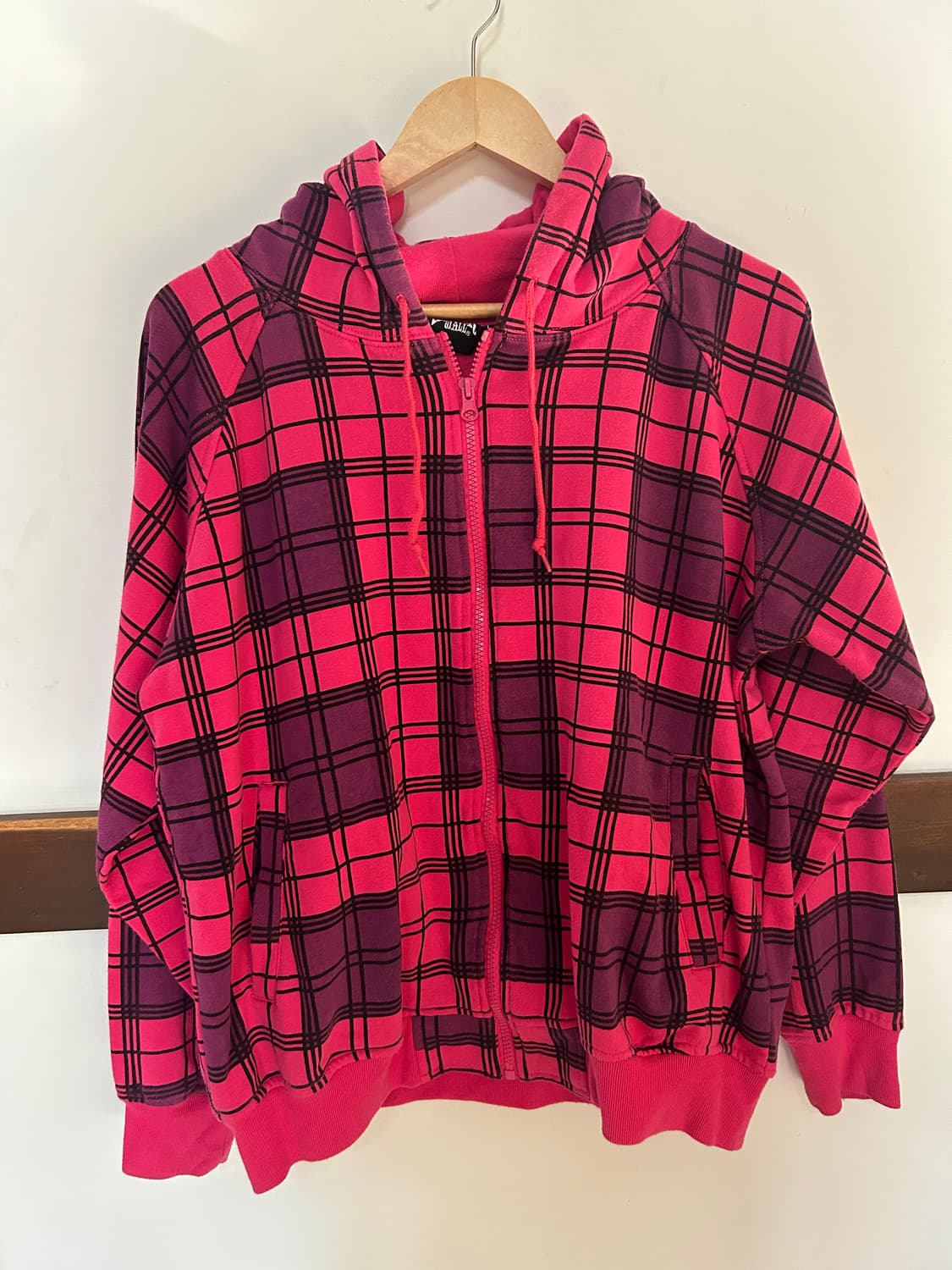 타탄체크 후드집업  상품이미지1